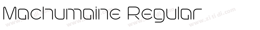 Machumaine Regular字体转换
